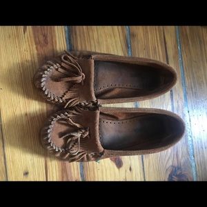 Minnetonka Kilty Hardsole Moccasins